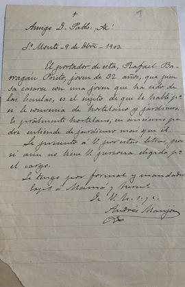 Carta de D. Andrés Manjón a D. Pablo Benavides (2)
